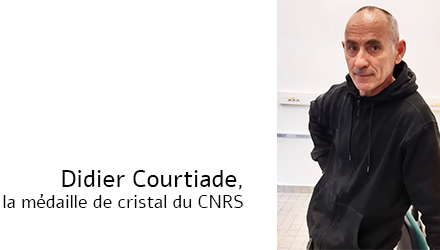 Didier Courtiade, winner of the 2021 CNRS Crystal Medal