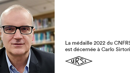 The 2022 CNFRS URSI-France medal is awarded to Carlo Sirtori