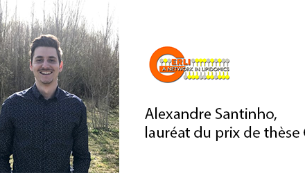 Alexandre Santinho, winner of the GERLI thesis prize 2022