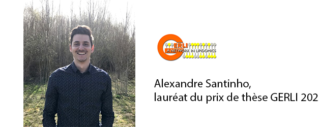 Alexandre Santinho, winner of the GERLI thesis prize 2022