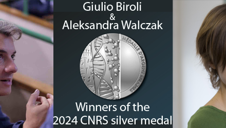 Giulio BIROLI and Aleksandra WALCZAK, winners of the CNRS 2024 silver medal
