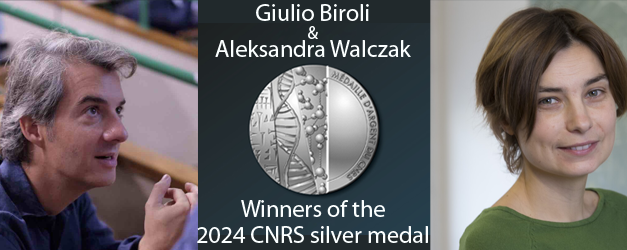 Giulio BIROLI and Aleksandra WALCZAK, winners of the CNRS 2024 silver medal