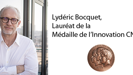 Lydéric BOCQUET, lauréat de la Médaille de l’Innovation 2024 du CNRS
