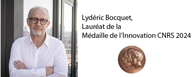 Lydéric BOCQUET, lauréat de la Médaille de l’Innovation 2024 du CNRS