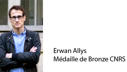 Erwan Allys reçoit la Médaille de bronze du CNRS 2025