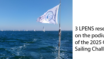 A team of LPENS researchers on the podium of the 2025 CNRS Challenge Voile