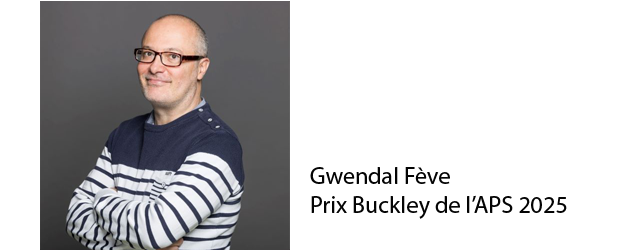 Gwendal Fève, lauréat 2025 du Prix Buckley de l’American Physical Society