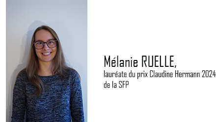 Mélanie Ruelle, lauréate du prix Claudine Hermann 2024 de la SFP